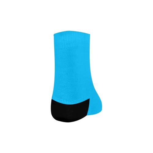 color deep sky blue Quarter Socks