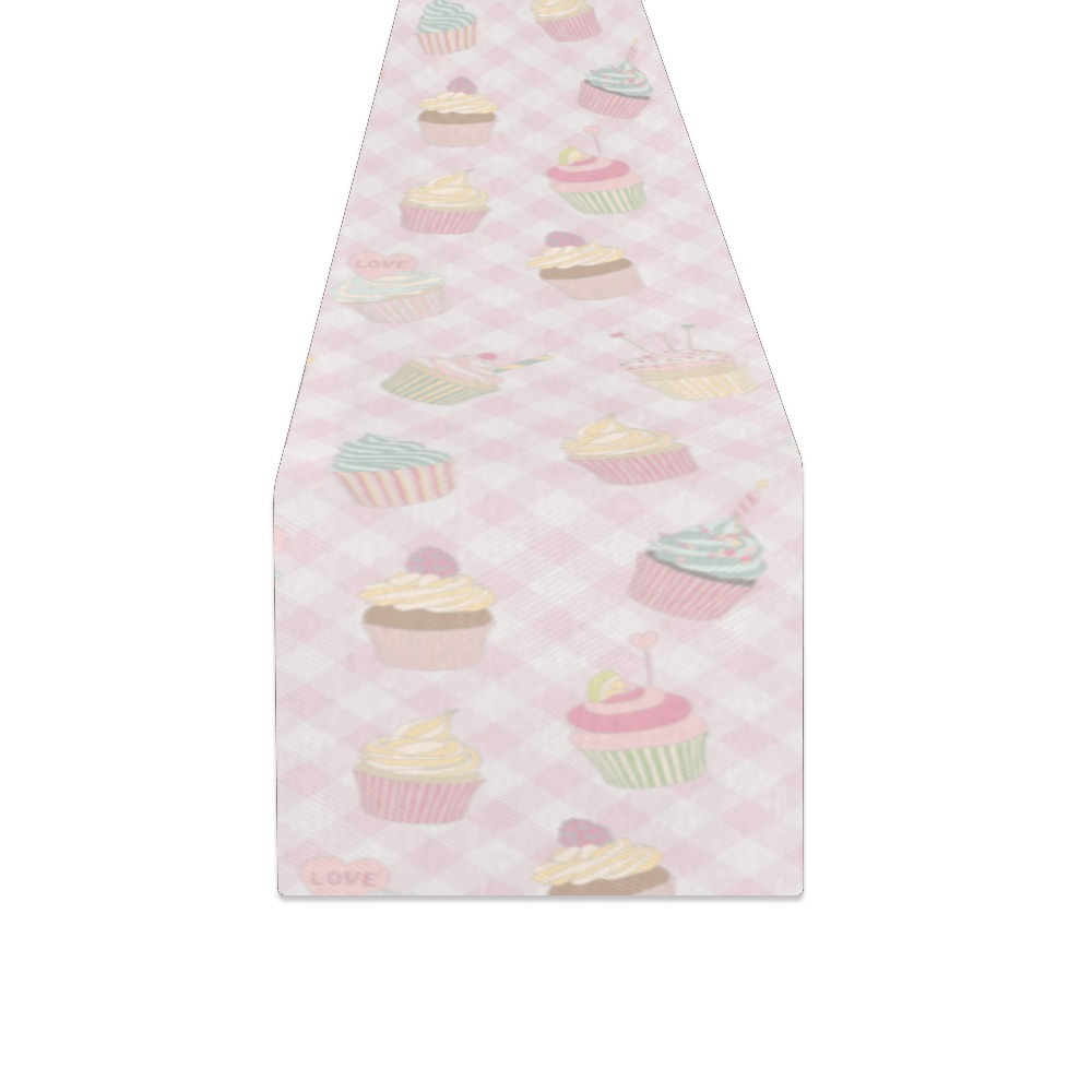 Cupcakes Table Runner 14x72 inch