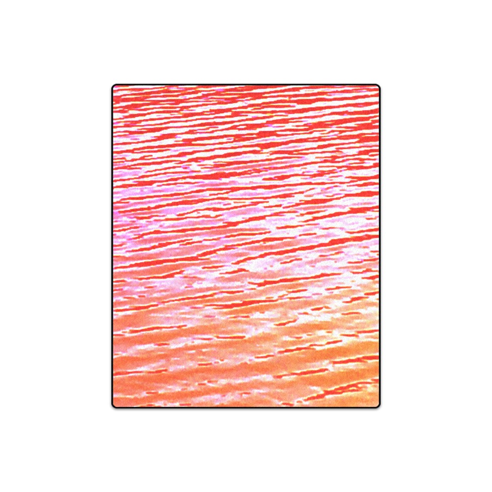 Orange and red water Blanket 50"x60"