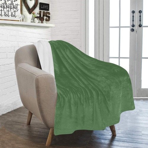 color artichoke green Ultra-Soft Micro Fleece Blanket 40"x50"