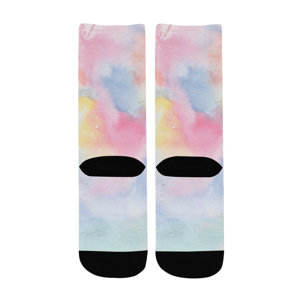 Colorful watercolor Kids' Custom Socks