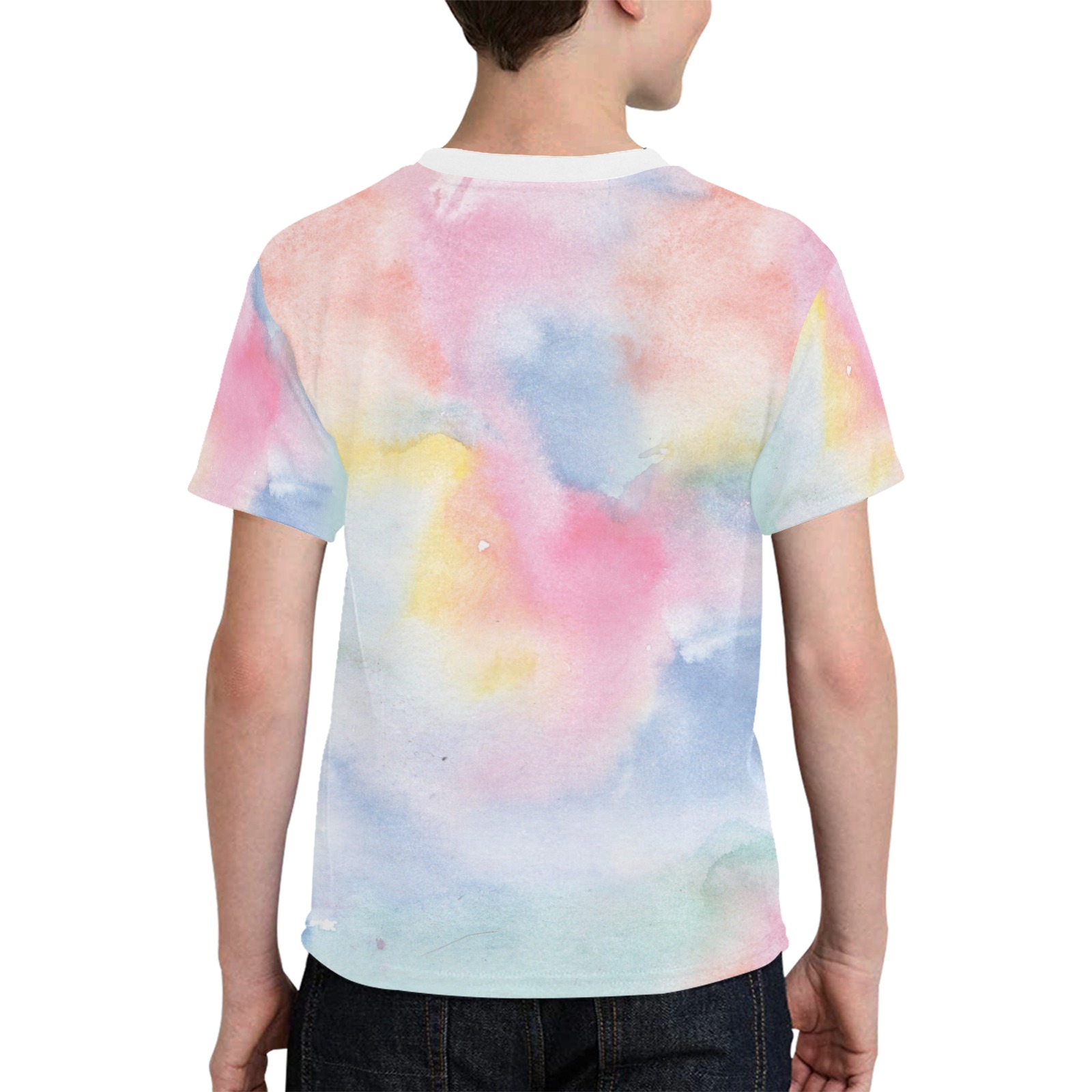 Colorful watercolor Kids' All Over Print T-shirt (Model T65)