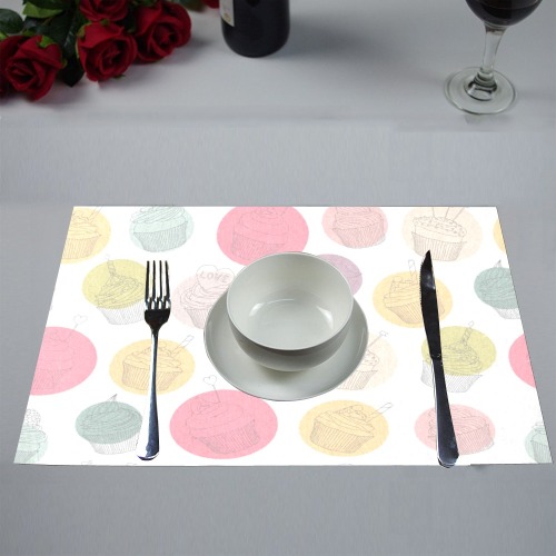 Colorful Cupcakes Placemat 12''x18''