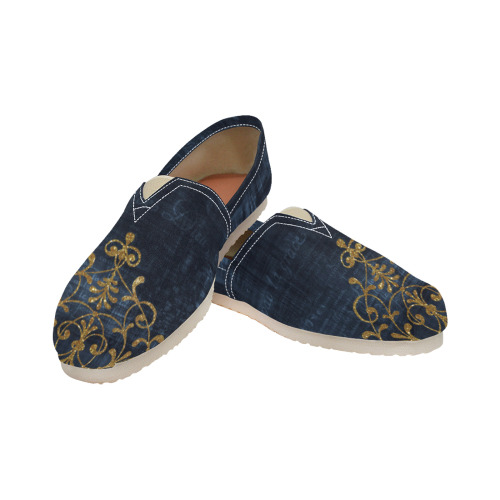 Starry Night Casual Shoes Women's Classic Canvas Slip-On (Model 1206)