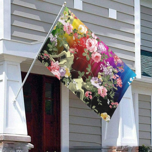 Flora Rainbow Garden Flag 70"x47"