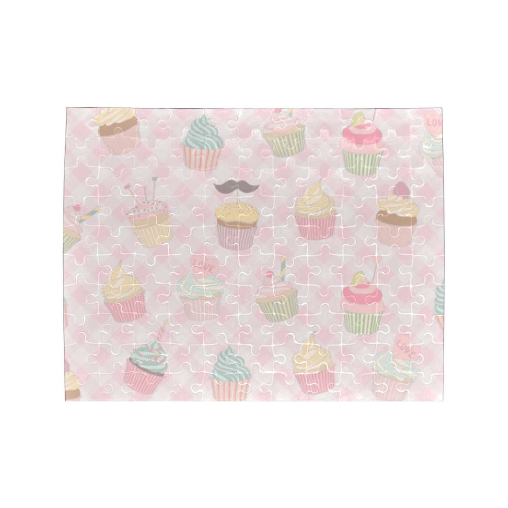 Cupcakes Rectangle Jigsaw Puzzle (Set of 110 Pieces)