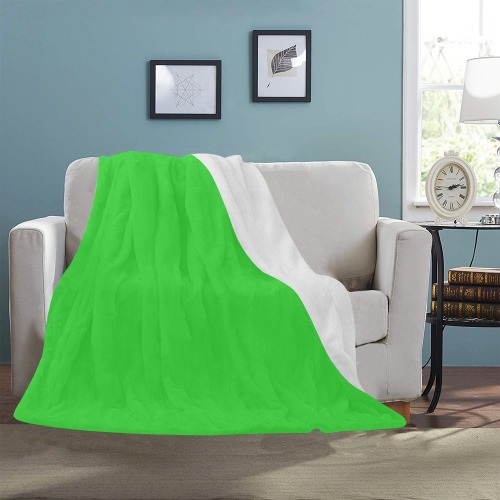color lime green Ultra-Soft Micro Fleece Blanket 50"x60"