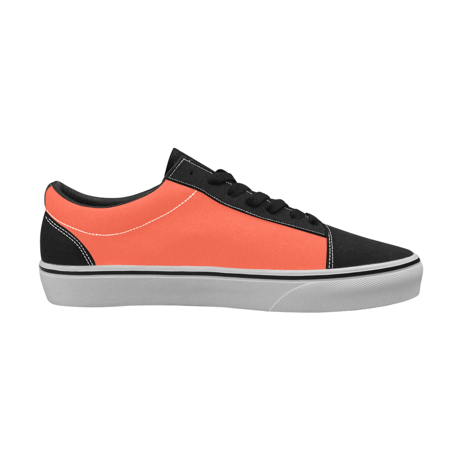 color tomato Men's Low Top Skateboarding Shoes (Model E001-2)