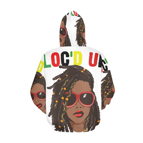 loc d up hoodie All Over Print Hoodie for Women (USA Size) (Model H13)
