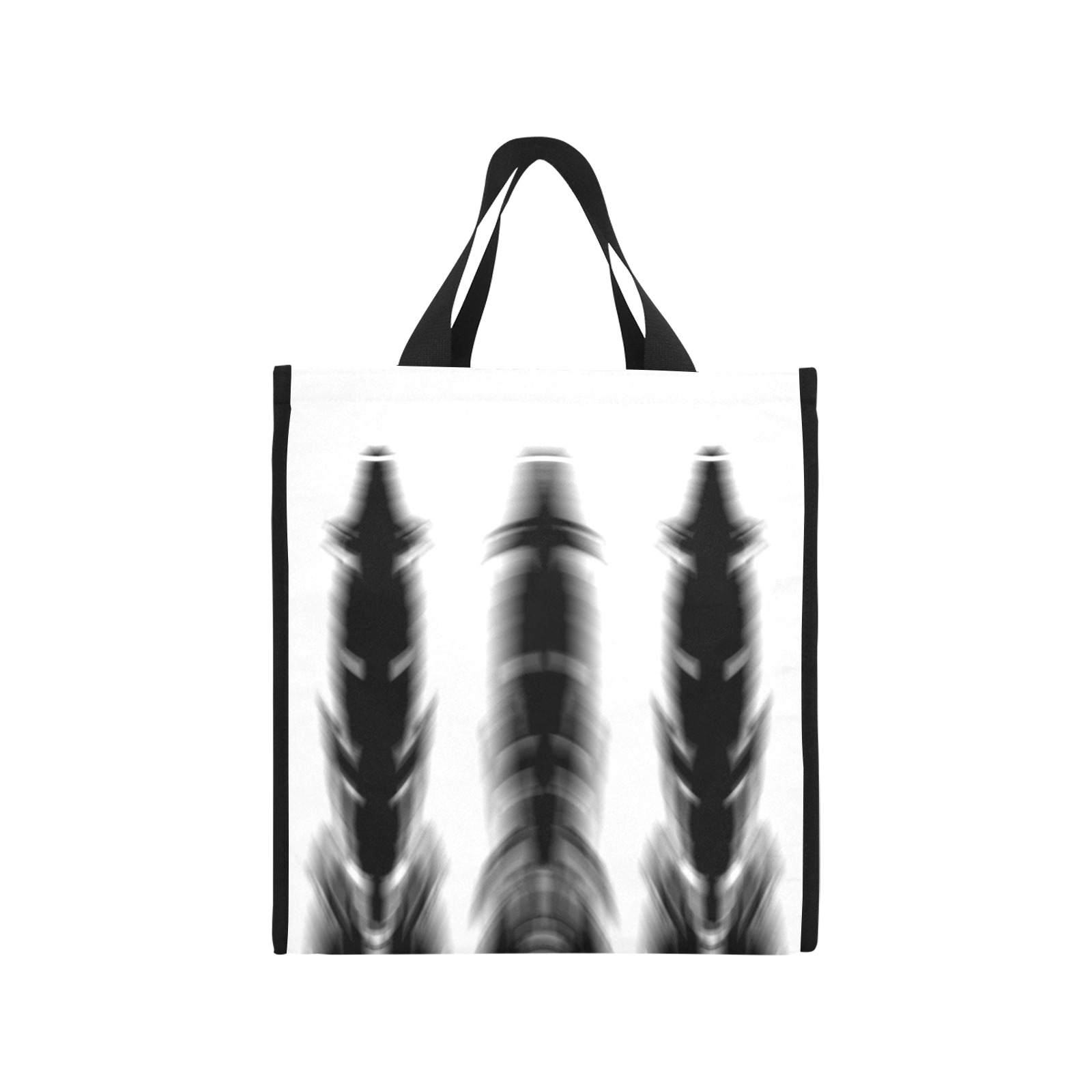 Abstrait Formes Noir/Blanc Picnic Tote Bag (Model 1717)
