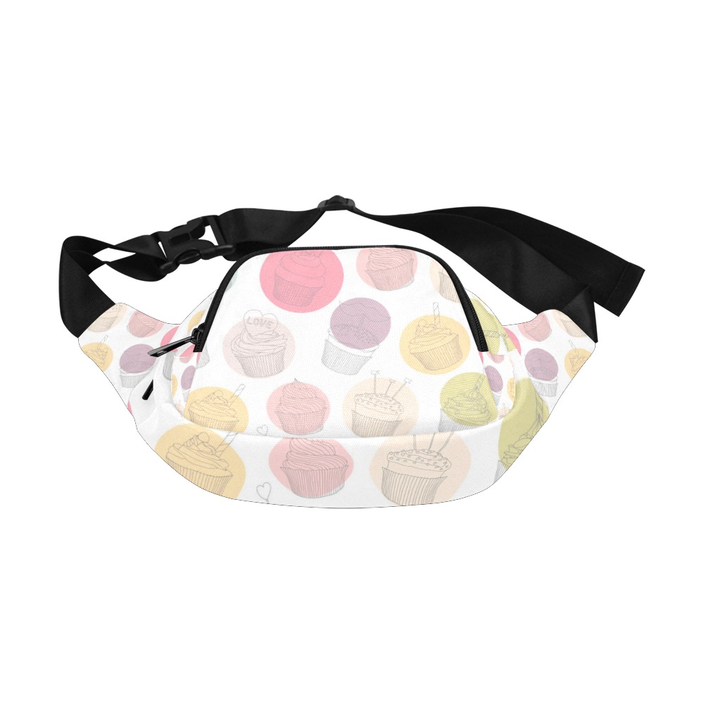 Colorful Cupcakes Fanny Pack/Small (Model 1677)