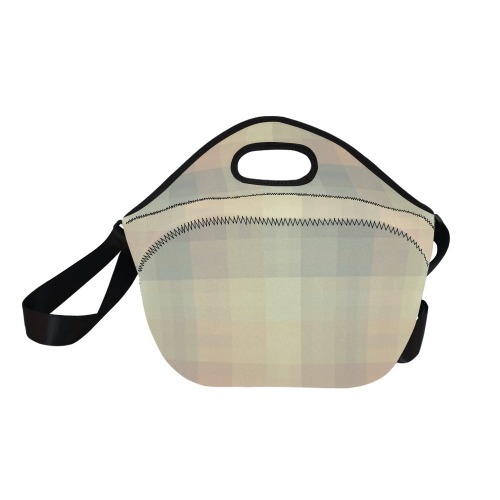 Candy Sweet Pastel Pattern Checkers Neoprene Lunch Bag/Large (Model 1669)