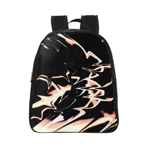 Abstrait Lumière Cuivre School Backpack (Model 1601)(Small)