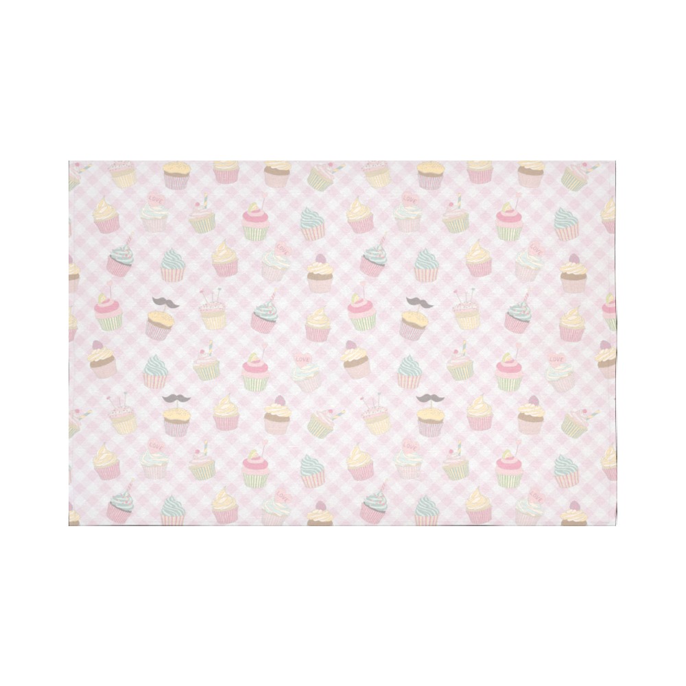 Cupcakes Cotton Linen Wall Tapestry 90"x 60"