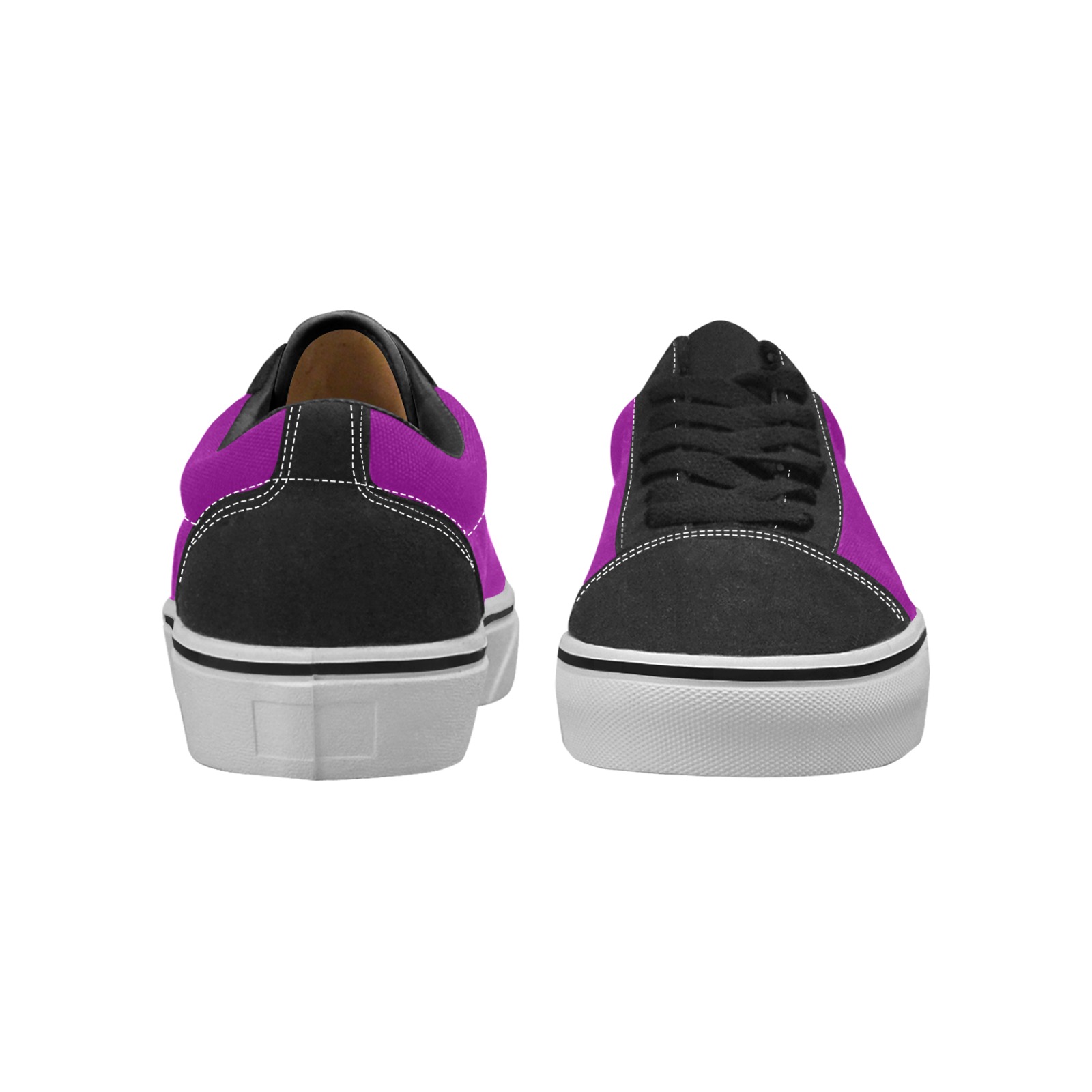 color purple Men's Low Top Skateboarding Shoes (Model E001-2)