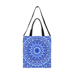 Blue Mandala Mehndi Style G403 All Over Print Canvas Tote Bag/Medium (Model 1698)