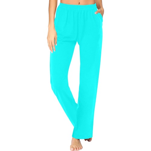 color aqua / cyan Women's Pajama Trousers