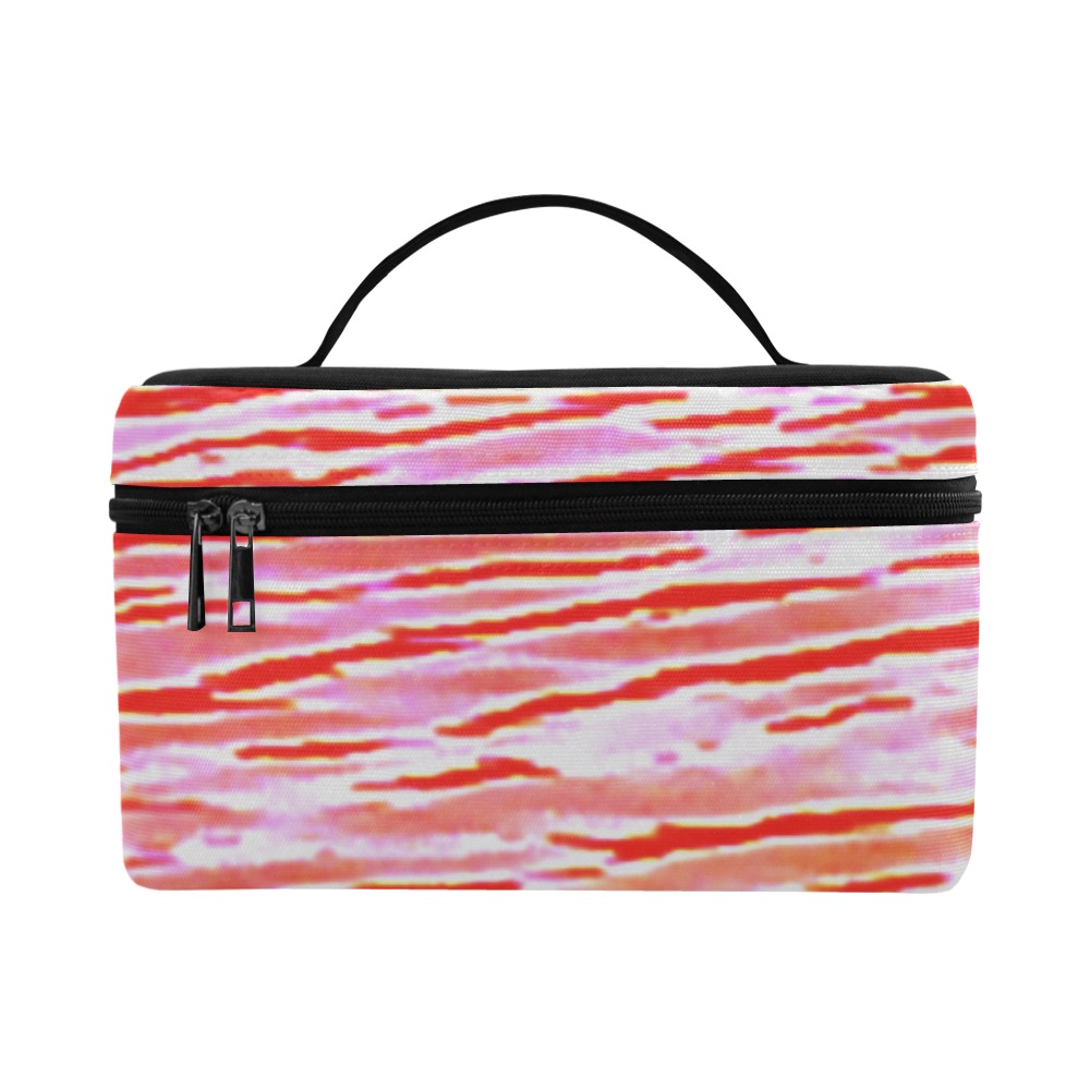 Orange and red water Cosmetic Bag/Large (Model 1658)