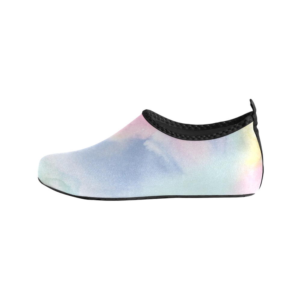 Colorful watercolor Women's Slip-On Water Shoes (Model 056)