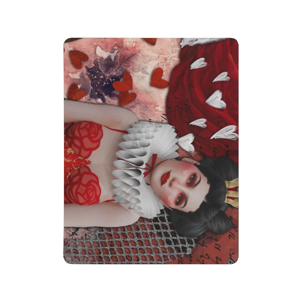 queen of hearts valentine mouse pad Mousepad 18"x14"