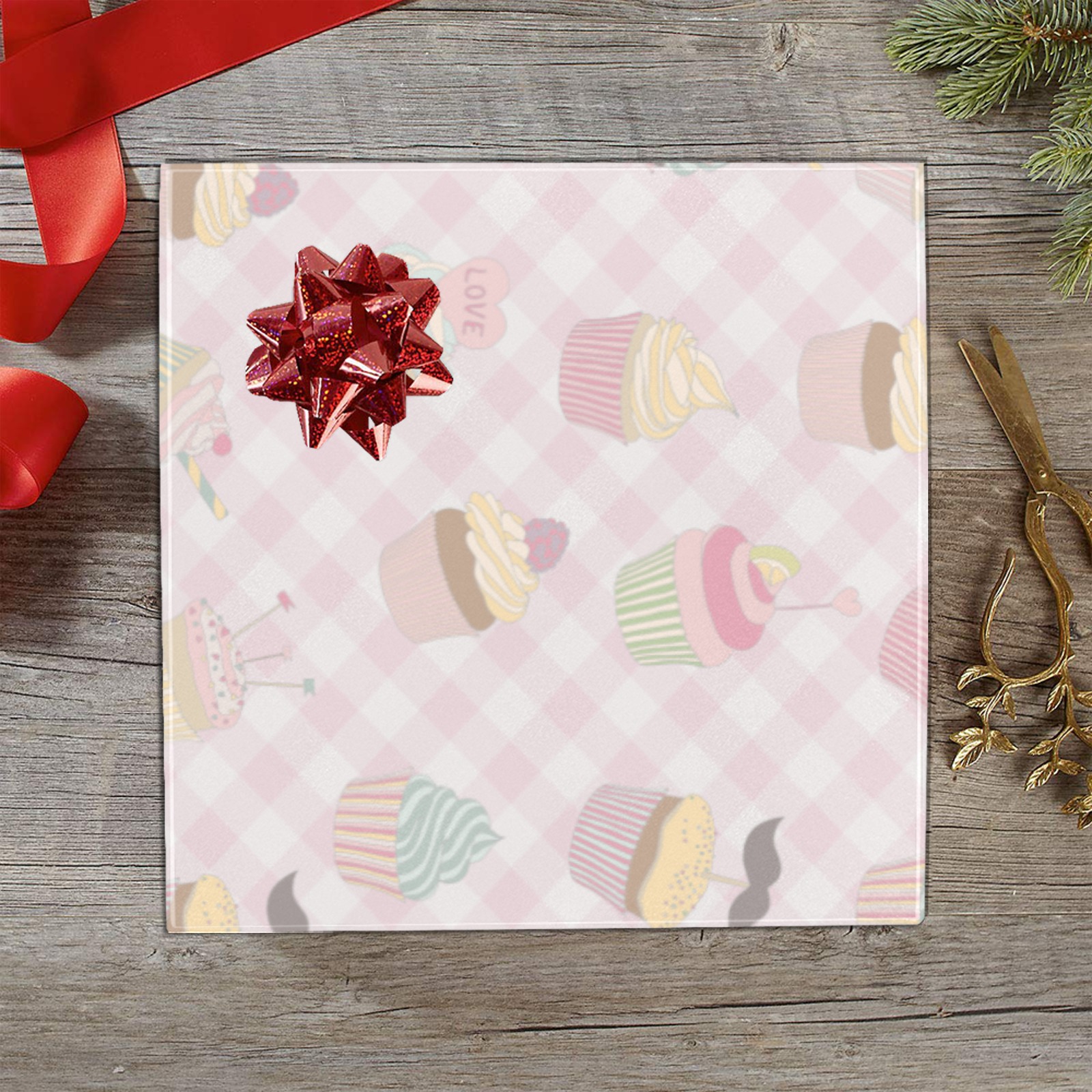 Cupcakes Gift Wrapping Paper 58"x 23" (1 Roll)