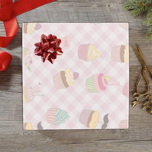 Cupcakes Gift Wrapping Paper 58"x 23" (1 Roll)