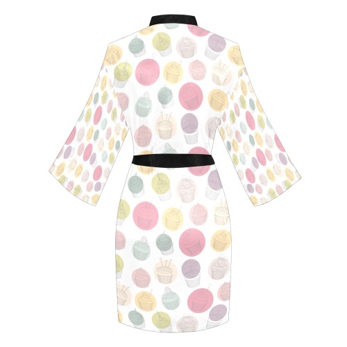 Colorful Cupcakes Long Sleeve Kimono Robe