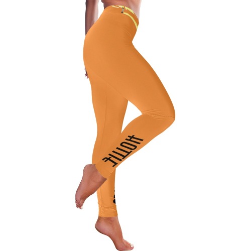 Kiyah  BBY HH LEGGINGS Women's Low Rise Leggings (Invisible Stitch) (Model L05)