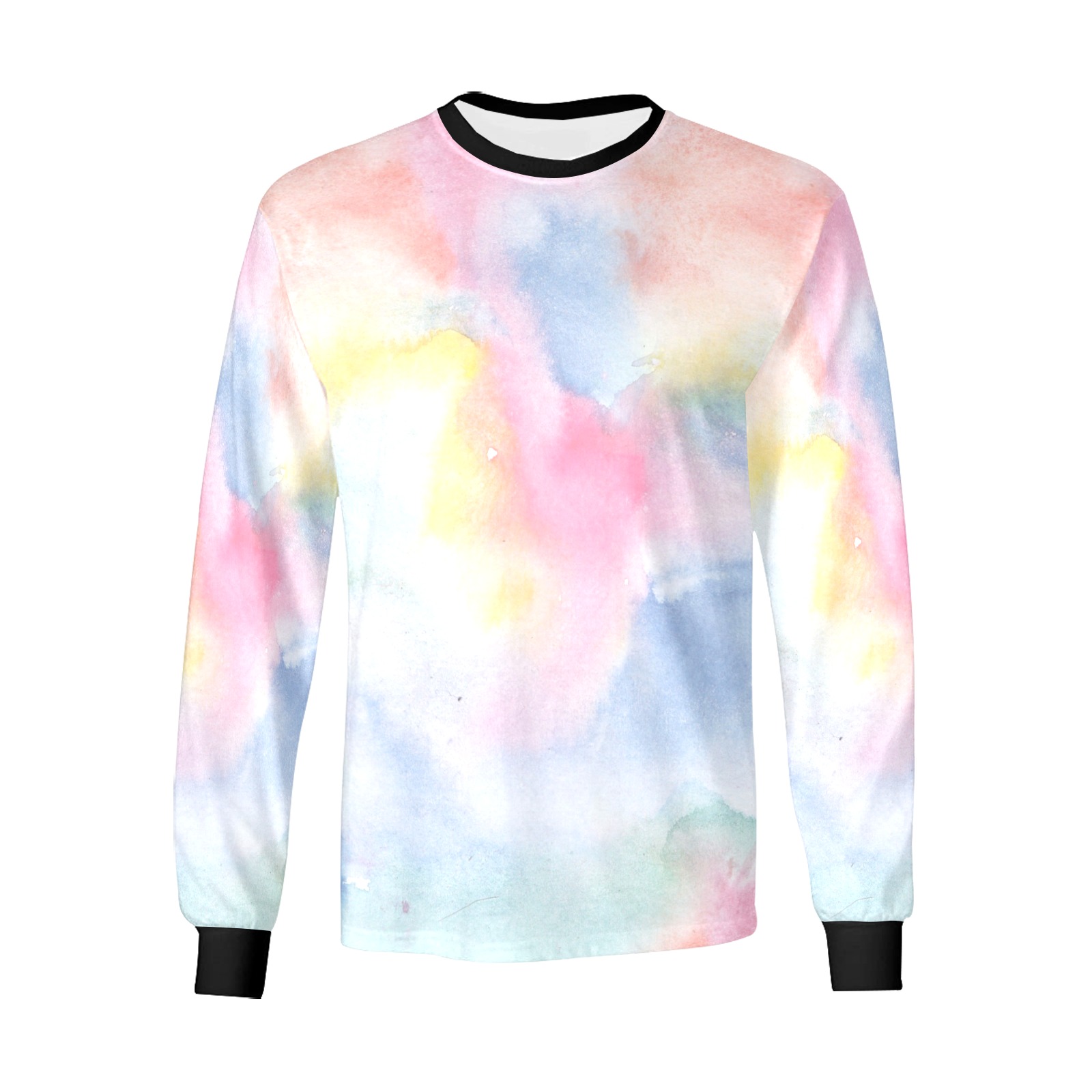 Colorful watercolor Kids' All Over Print Long Sleeve T-shirt (Model T51)