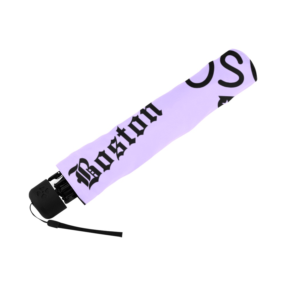 Boston Fonts on Lavender Anti-UV Foldable Umbrella (U08)