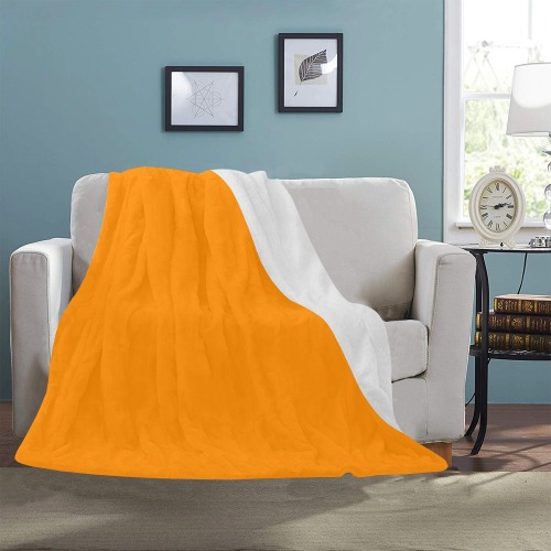 color dark orange Ultra-Soft Micro Fleece Blanket 50"x60"