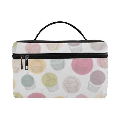 Colorful Cupcakes Cosmetic Bag/Large (Model 1658)