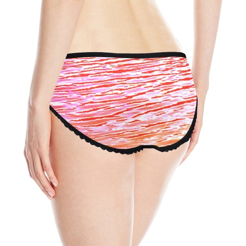 Orange and red water Women's All Over Print Classic Briefs (Model L13)