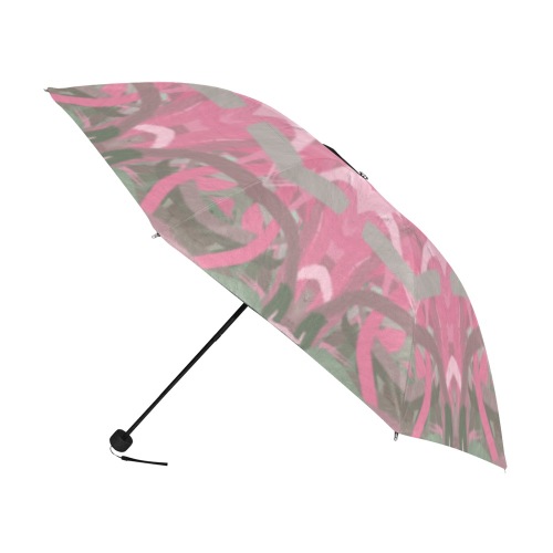 Pink, Green and White Mandala Anti-UV Foldable Umbrella (U08)