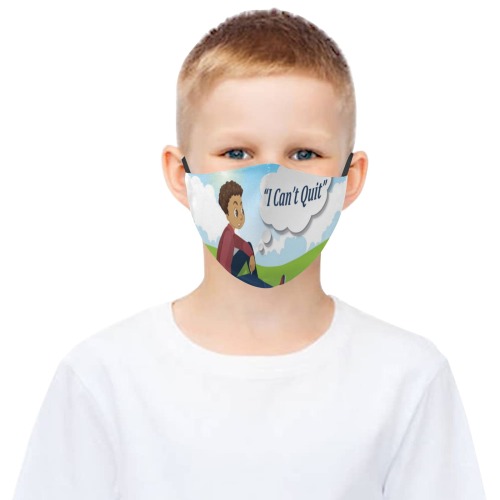 I Can't Quit 3 piece mask 3D Mouth Mask with Drawstring (Pack of 3) (Model M04)