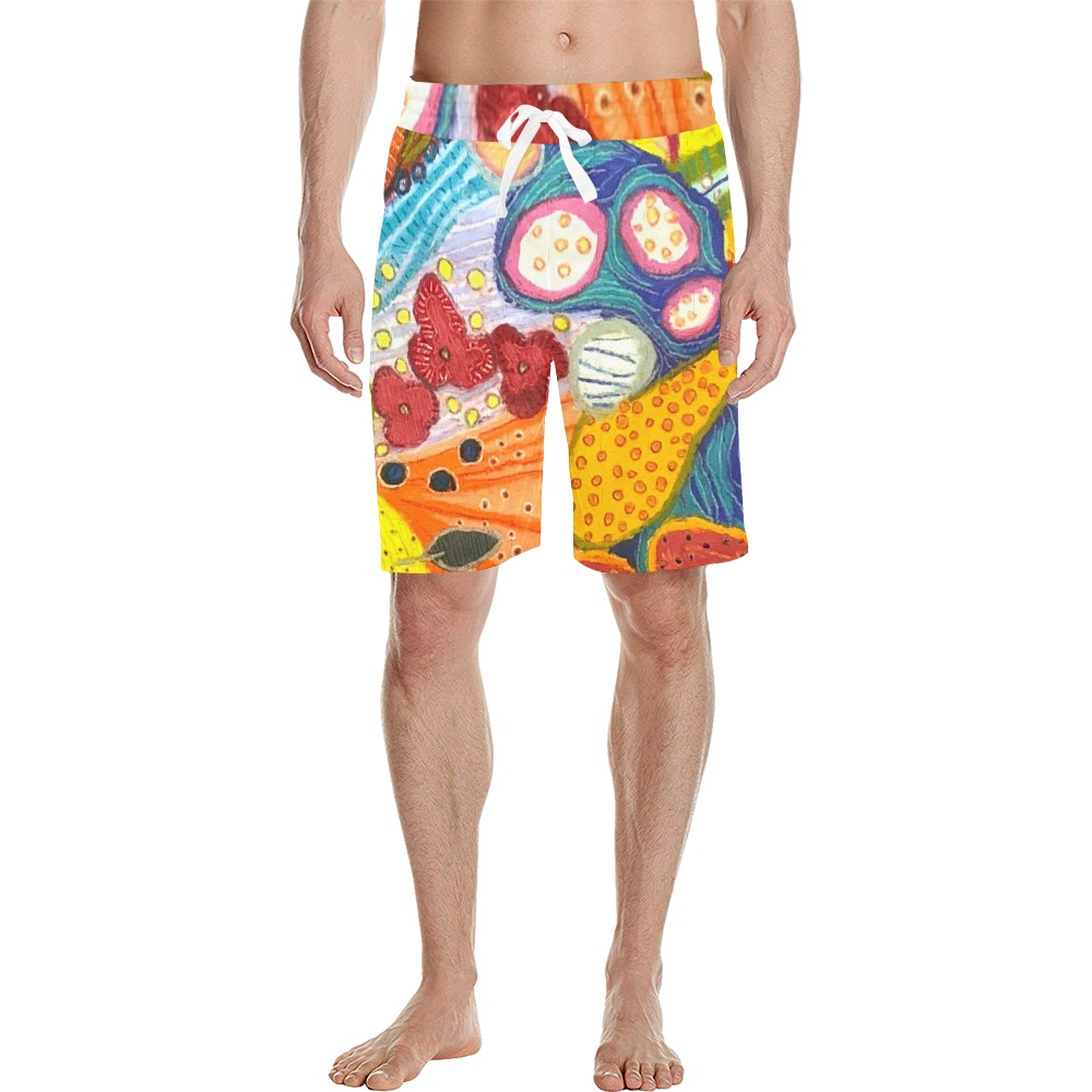 abundante Men's All Over Print Casual Shorts (Model L23)