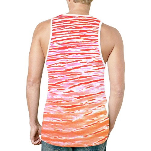 Orange and red water New All Over Print Tank Top for Men (Model T46)