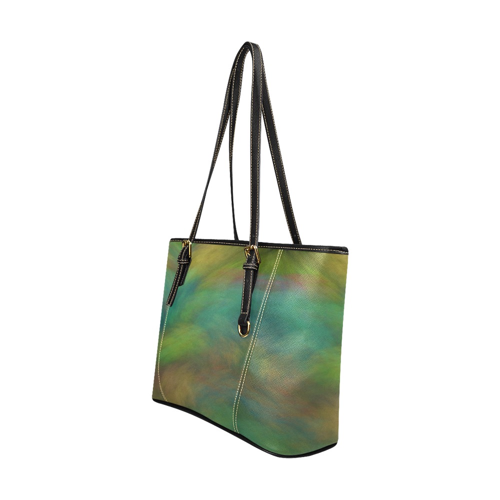Smooth Clouds Leather Tote Bag/Large (Model 1640)