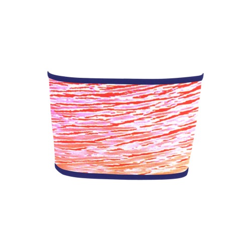 Orange and red water Bandeau Top