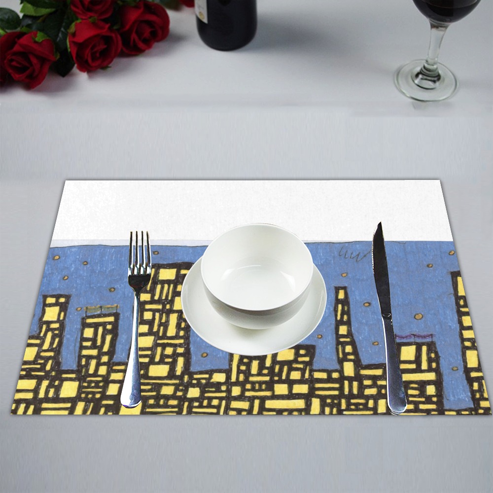 city t2 Placemat 14’’ x 19’’ (Set of 4)