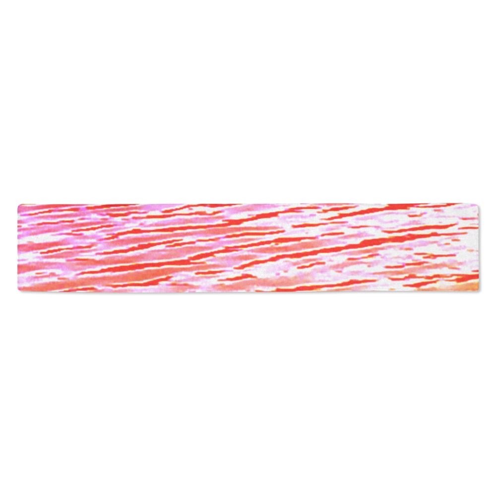Orange and red water Table Runner 14x72 inch