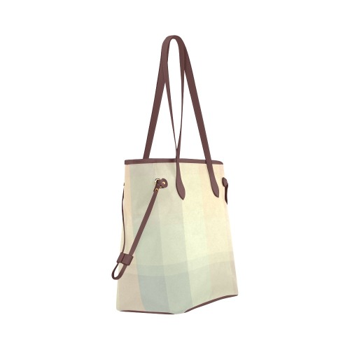 Candy Sweet Pastel Pattern Clover Canvas Tote Bag (Model 1661)
