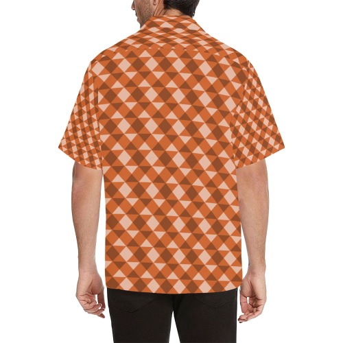 orange sunset Hawaiian Shirt (Model T58)