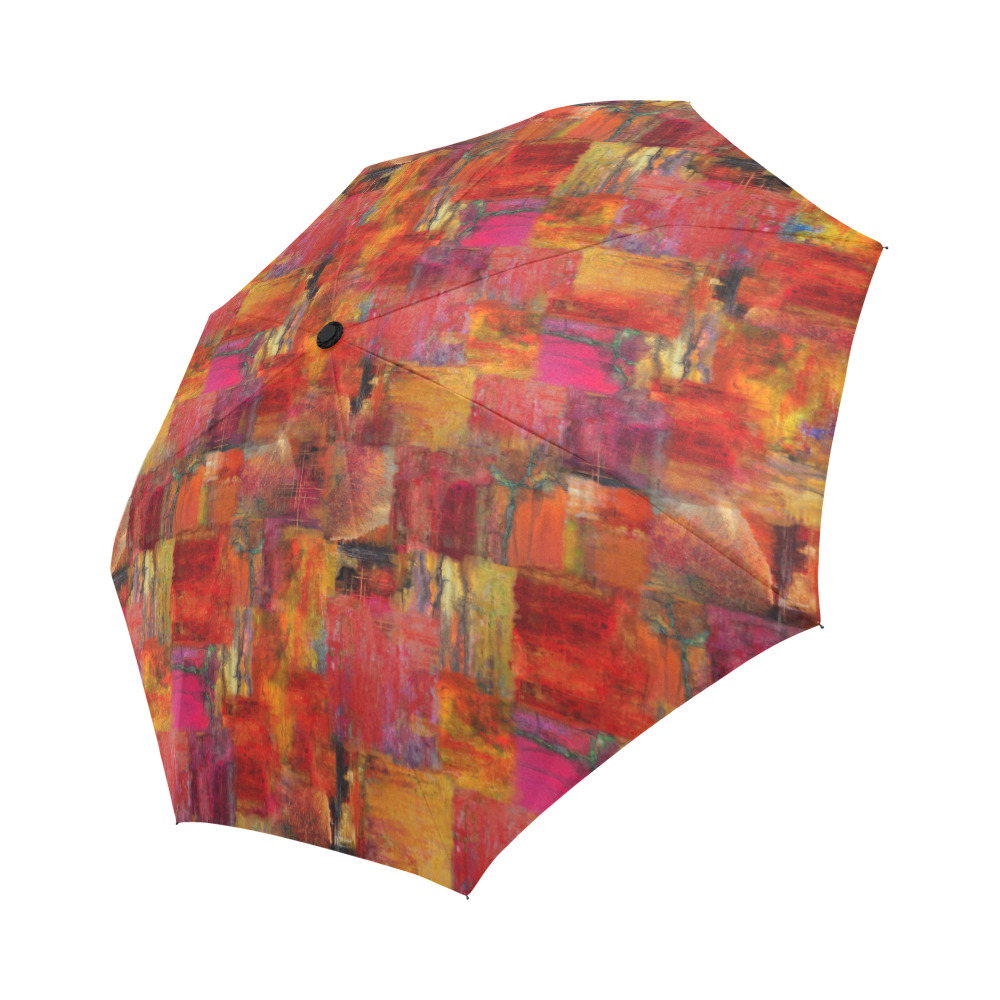 UMB AutumnHuesPatches Auto-Foldable Umbrella (Model U04)
