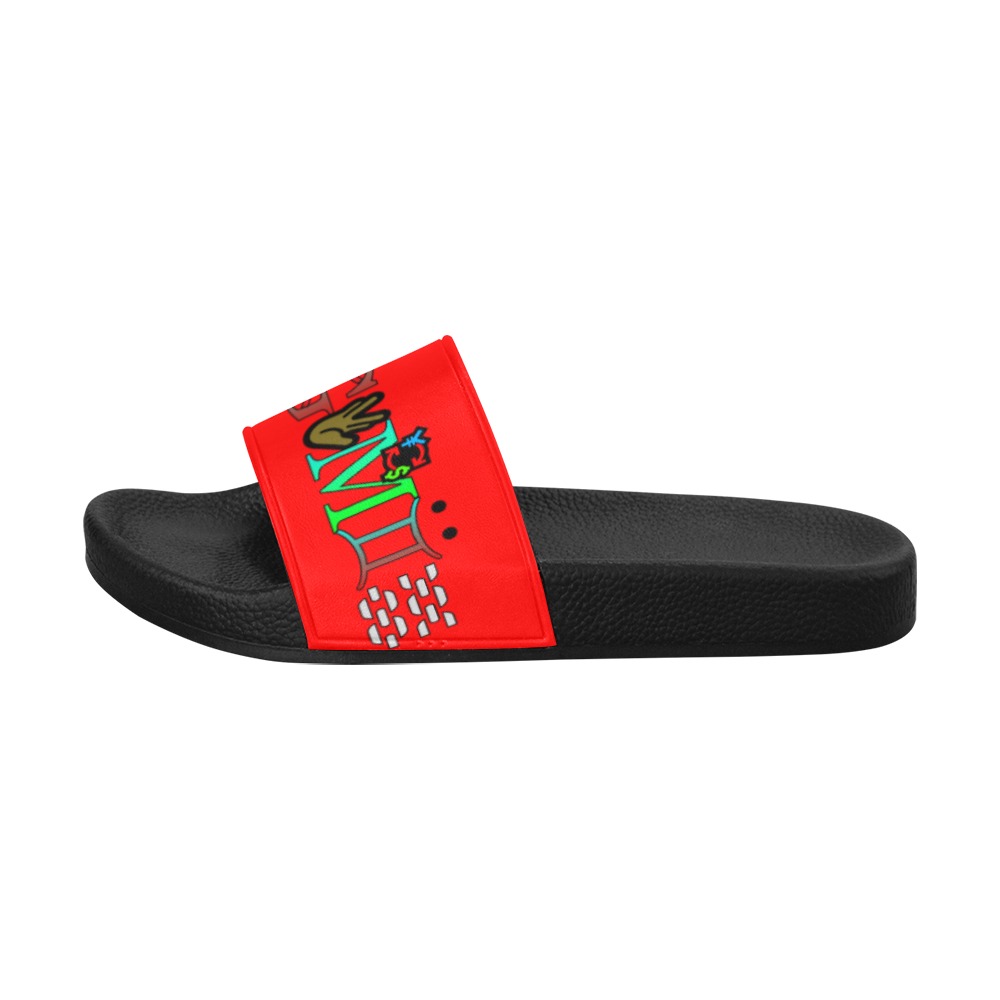 ORIGVMII SANDALS RED Men's Slide Sandals (Model 057)