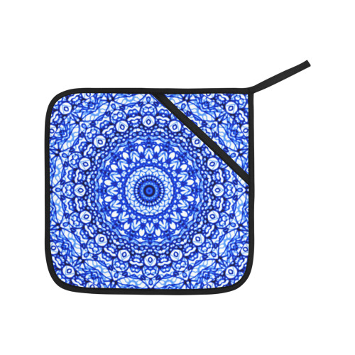 Blue Mandala Mehndi Style G403 Oven Mitt & Pot Holder