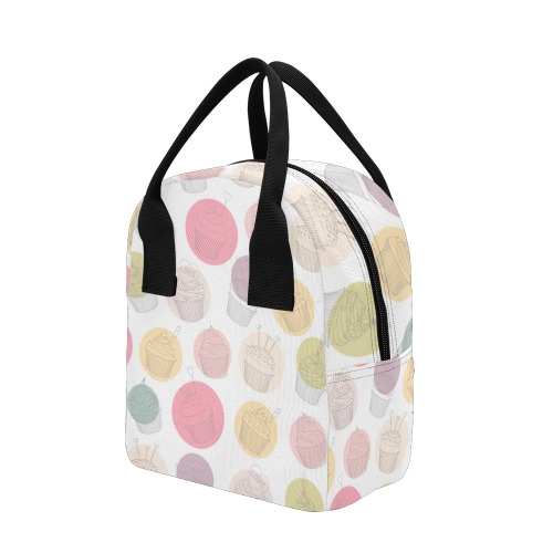 Colorful Cupcakes Zipper Lunch Bag (Model 1689)
