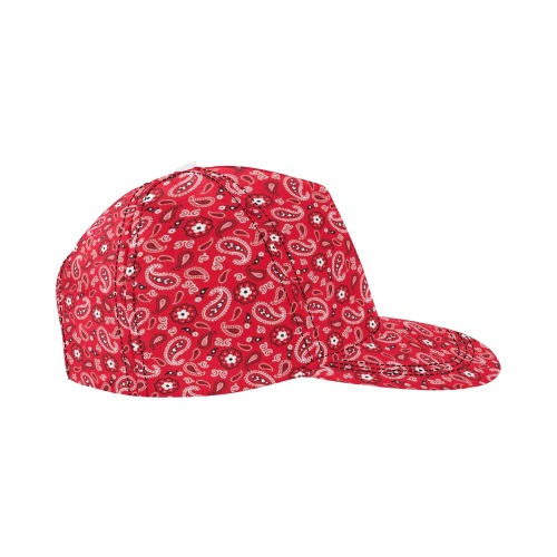 Red Gang All Over Print Snapback Hat D