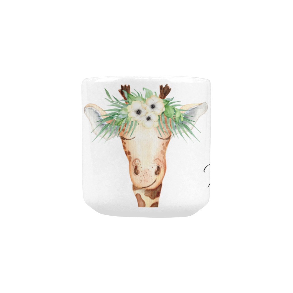 Cute giraffe - Relax Heart-shaped Morphing Mug