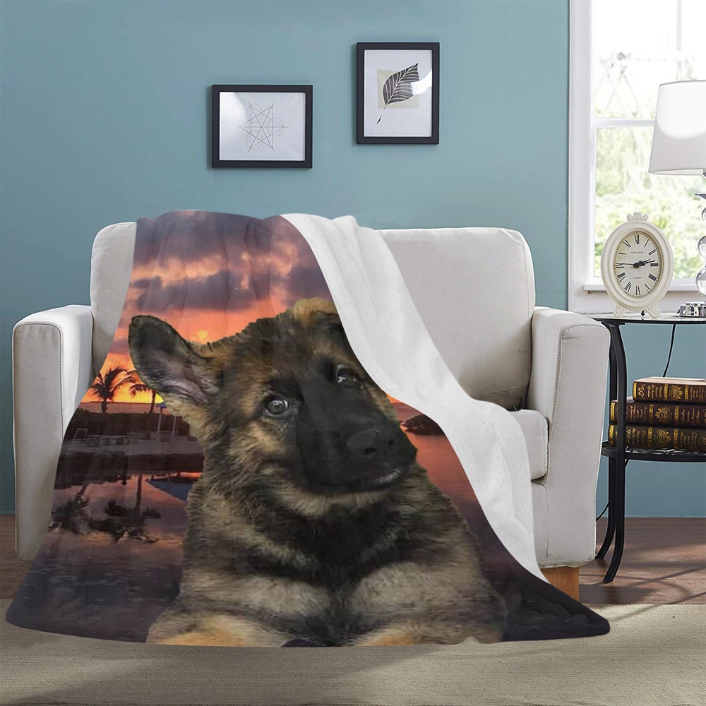 Dog German Shepherd Ultra-Soft Micro Fleece Blanket 60"x80"